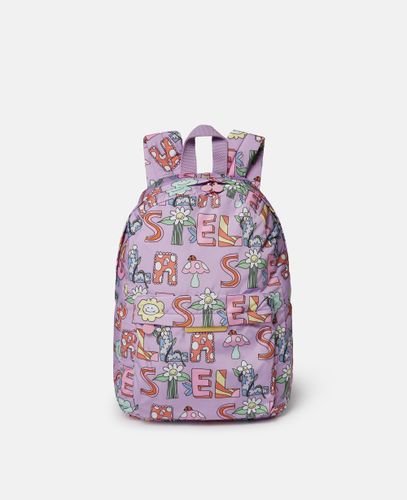 Stella Woodland Lettering Backpack, Woman - Stella McCartney - Modalova