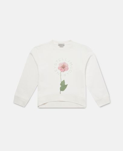 Flower Graphic Sweatshirt, Woman, , Size: 2 - Stella McCartney - Modalova