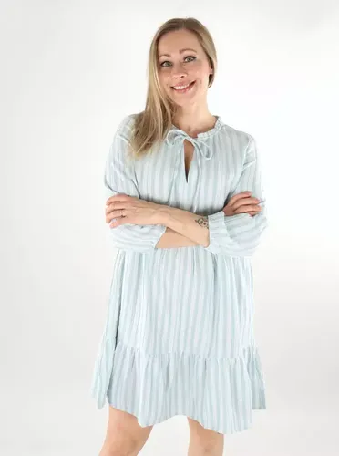 Kleid/Tunika 3/4 grau Nebel/Schneeweiß - Vero moda - Modalova