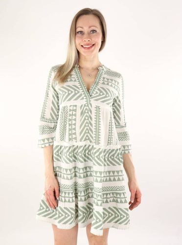 Vero Moda Tunika/Kleid Weiß/Grün - Vero moda - Modalova
