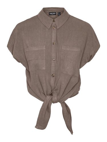 Pcvinsty Linen-blend Shirt - Pieces - Modalova