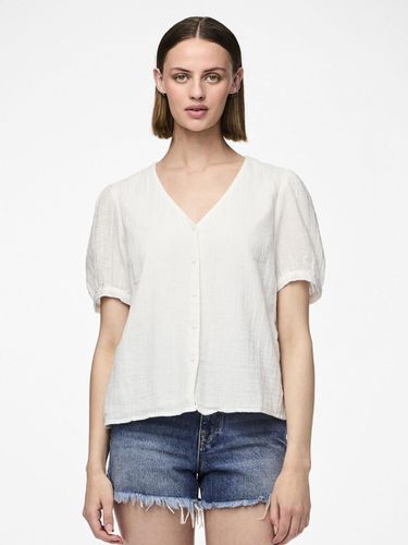 Pcmastina Cotton Short Sleeved Shirt - Pieces - Modalova