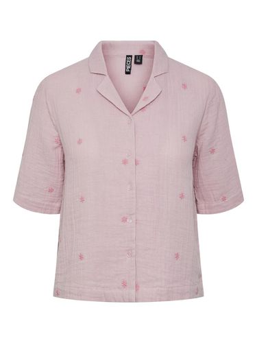 Pcmaya Cotton Short Sleeved Shirt - Pieces - Modalova