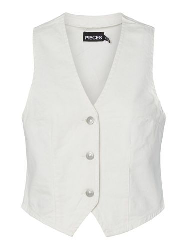 Pcsky Denim Waistcoat - Pieces - Modalova