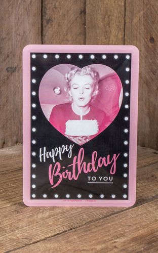 Blechpostkarte - Marilyn Monroe Happy Birthday - Nostalgic Art - Modalova