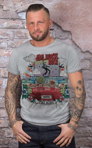 T-Shirt Elvis - Jailhouse Rock #2XL - Donkey Swing - Modalova