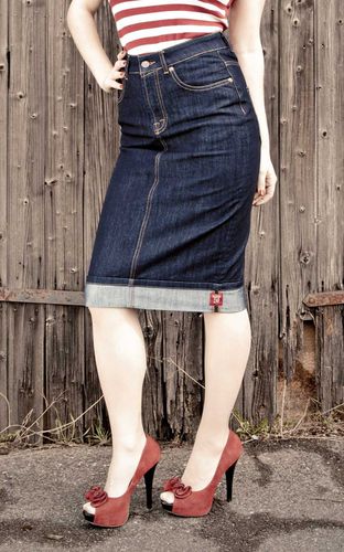 Ladies Denim - Perfect Pencil Skirt #3XL - Rumble59 - Modalova