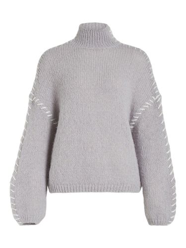 High Neck Knitted Pullover - Vila - Modalova