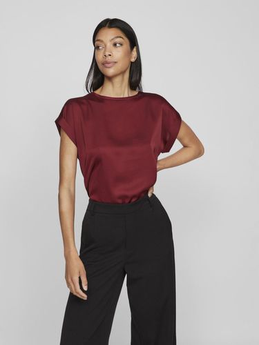 Round Neck Short Sleeved Top - Vila - Modalova