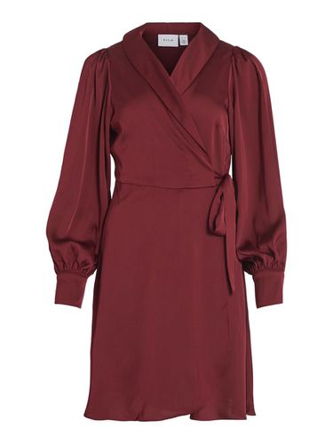 Long-sleeved Wrap Dress - Vila - Modalova