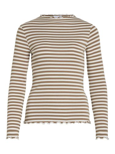 Striped Long Sleeved Top - Vila - Modalova