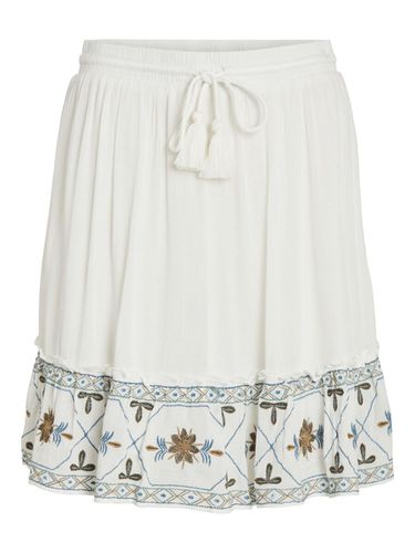 Embroided High Waisted Skirt - Vila - Modalova