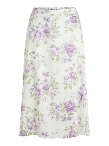 Silk-look Midi Skirt - Vila - Modalova