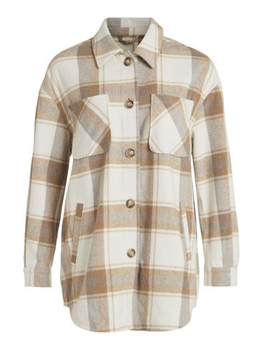 Checked Shirt Jacket - Vila - Modalova