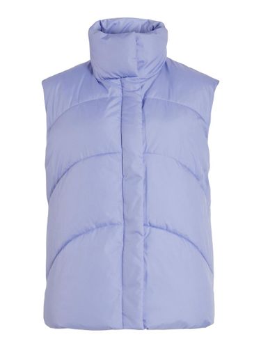 High Neck Quilted Vest - Vila - Modalova