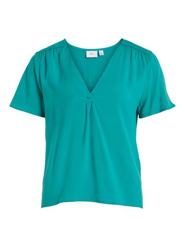 Short-sleeved V-neck Top - Vila - Modalova