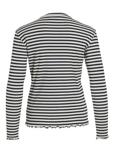 Ribbed Long Sleeved Top - Vila - Modalova