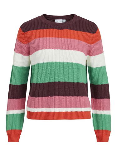 Striped Knitted Pullover - Vila - Modalova