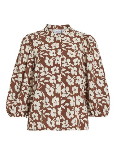 Floral 3/4 Sleeved Blouse - Vila - Modalova