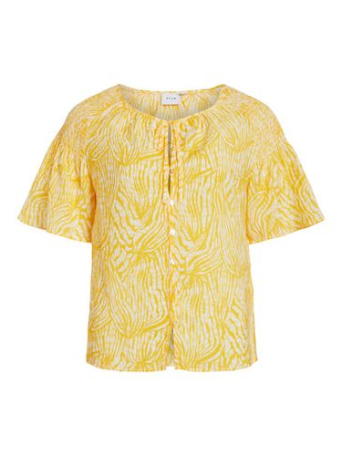 Detailed Short Sleeved Shirt - Vila - Modalova