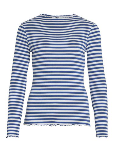 Striped Long Sleeved Top - Vila - Modalova