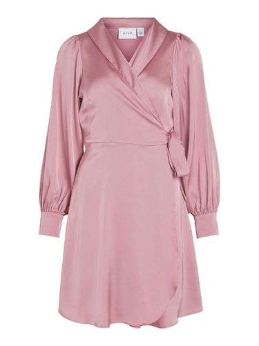 Long-sleeved Wrap Dress - Vila - Modalova