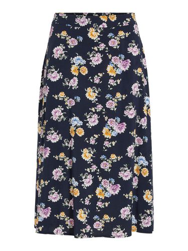 Floral Falda Midi - Vila - Modalova