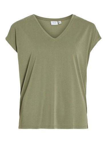 V-neck Short Sleeved Top - Vila - Modalova