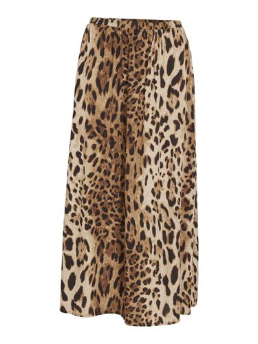 Leo-printed Midi Skirt - Vila - Modalova