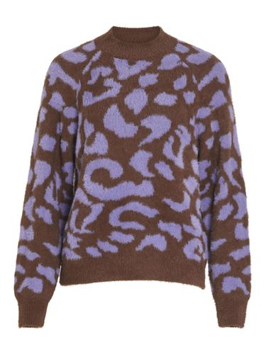 Leo-printed Knitted Pullover - Vila - Modalova