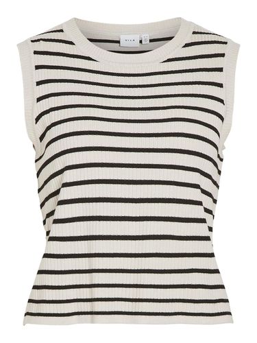 Striped Knitted Top - Vila - Modalova