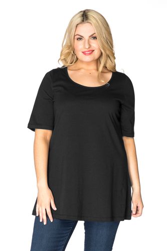 Tunic flare short sl COTTON - Basics (B) - Modalova