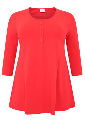 Tunika flare button COTTON - Basics (B) - Modalova