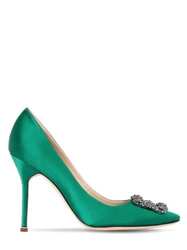 Mm Hangisi Satin Pumps - MANOLO BLAHNIK - Modalova