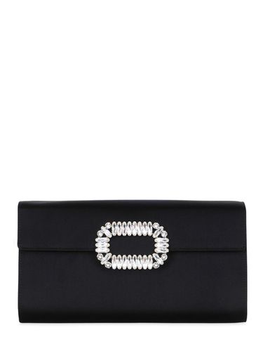 Pochette In Raso Con Fibbia Di Cristalli - ROGER VIVIER - Modalova