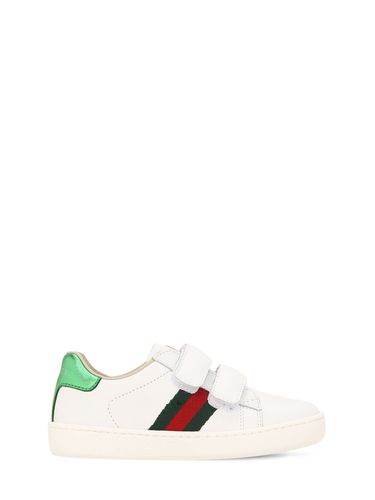 Sneakers De Piel - GUCCI - Modalova