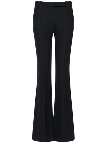 Flared Leaf Crepe Pants - ALEXANDER MCQUEEN - Modalova