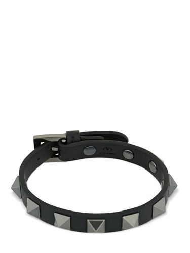 Gürtelarmband Aus Leder "rockstud" - VALENTINO GARAVANI - Modalova