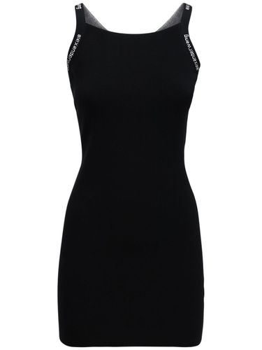 Vestido Stretch Con Tirantes Con Logo - ALEXANDER WANG - Modalova