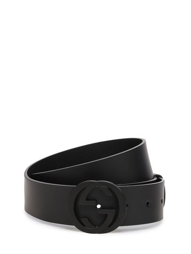 Cm Interlocking G Buckle Leather Belt - GUCCI - Modalova