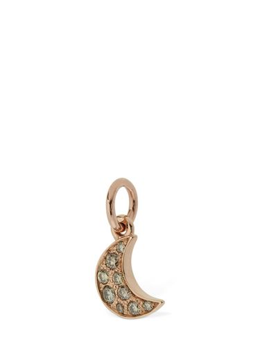 Charm Luna In Rosa 9kt Con Diamanti - DODO - Modalova