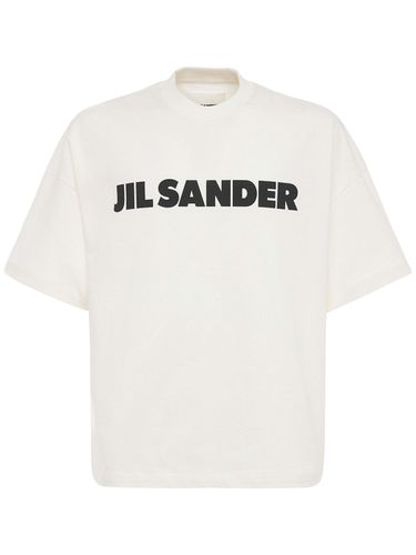 Printed Light Jersey Boxy Fit T-shirt - JIL SANDER - Modalova