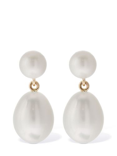 Pendientes De Perla Y Oro 14kt - SOPHIE BILLE BRAHE - Modalova