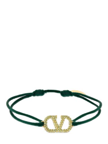 Bracciale Regolabile Slim Fit Crystal Vlogo - VALENTINO GARAVANI - Modalova