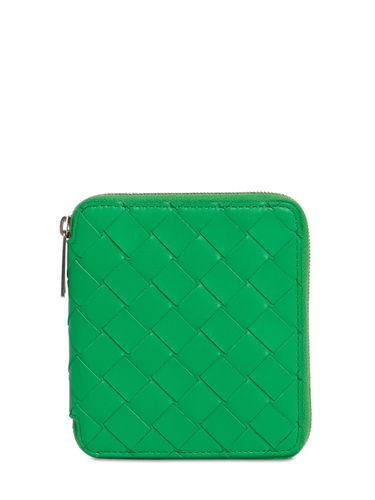 Cartera Compact De Piel Con Cremallera - BOTTEGA VENETA - Modalova