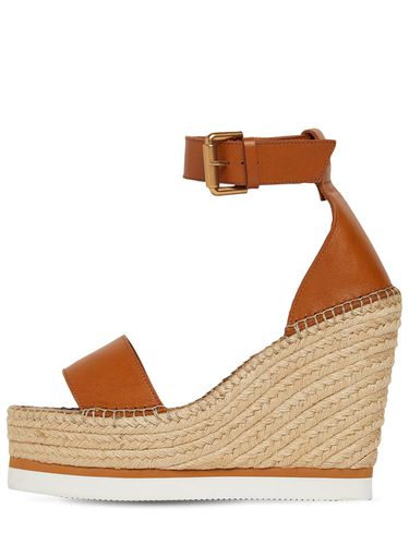 Mm Plateau-espadrilles Aus Leder „glyn“ - SEE BY CHLOÉ - Modalova