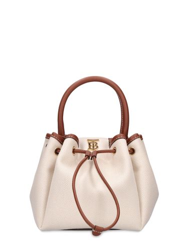 Borsa Peony In Tela E Pelle - BURBERRY - Modalova