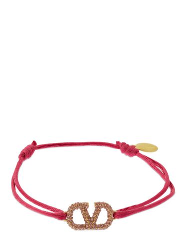 Bracciale Regolabile Slim Fit Crystal Vlogo - VALENTINO GARAVANI - Modalova