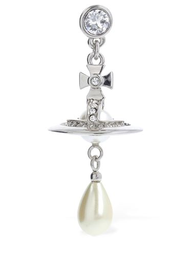 Man Imitation Pearl Drop Mono Earring - VIVIENNE WESTWOOD - Modalova