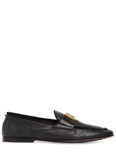 Dg Leather Loafers - DOLCE & GABBANA - Modalova